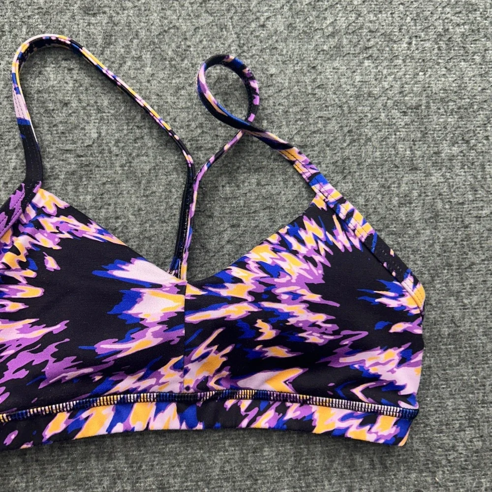 Fleo Reinette Sports Bra Small Racerback Multicolor